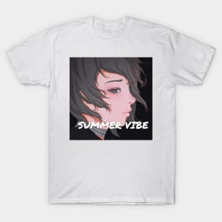 Summer Vibe - BLACK - Anime Art T-Shirt T-Shirt